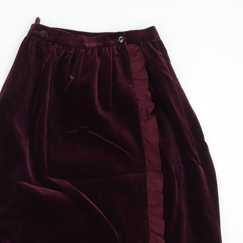 St Michael Womens Purple   A-Line Skirt Size 10