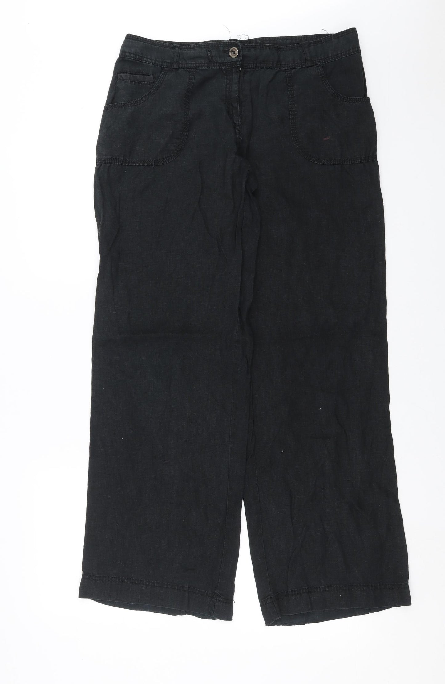 Primark Womens Black   Trousers  Size 12 L31 in