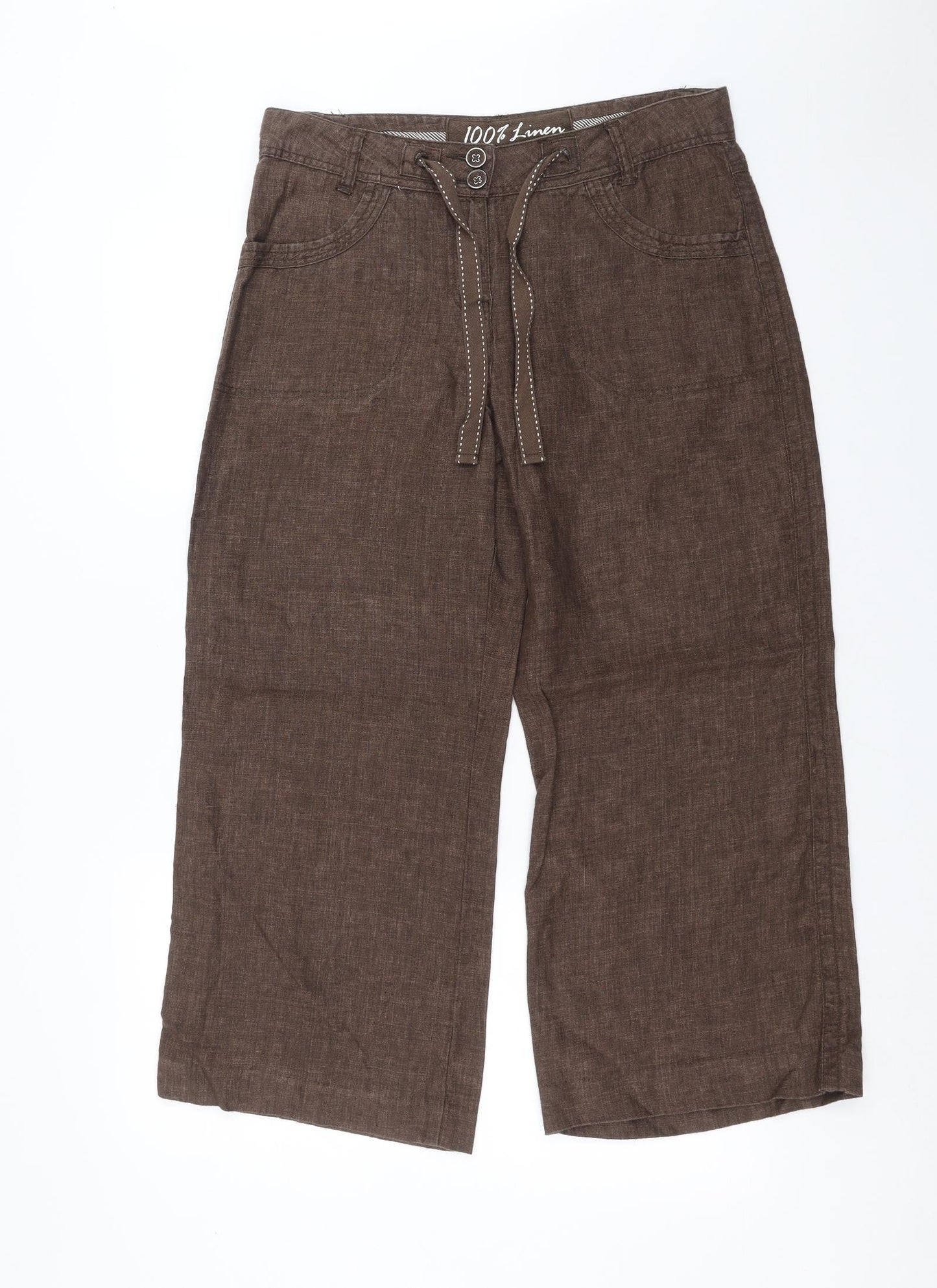 George Womens Brown   Trousers  Size 12 L26 in