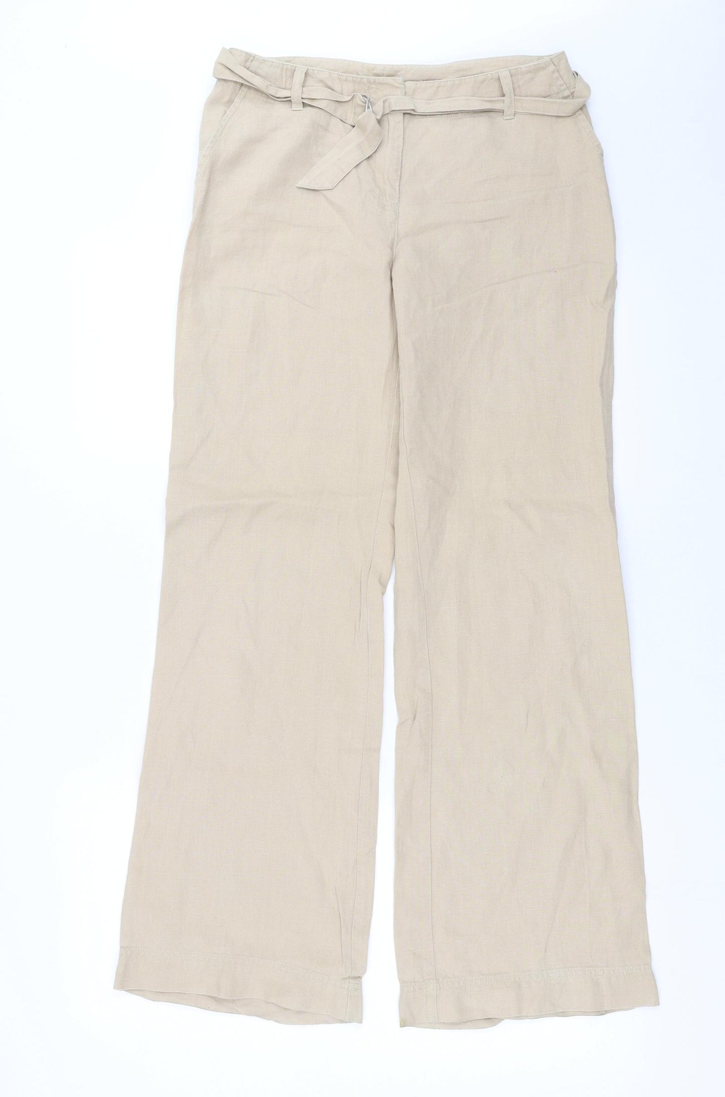 NEXT Womens Beige   Trousers  Size 8 L30 in