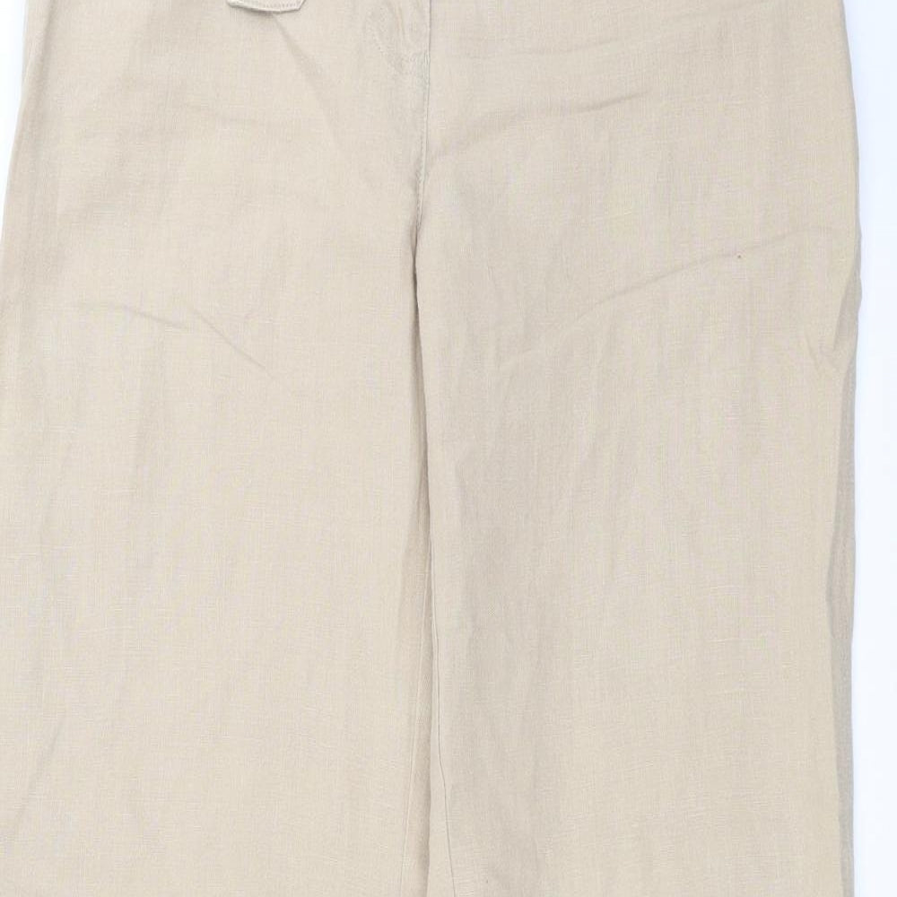 NEXT Womens Beige   Trousers  Size 8 L30 in