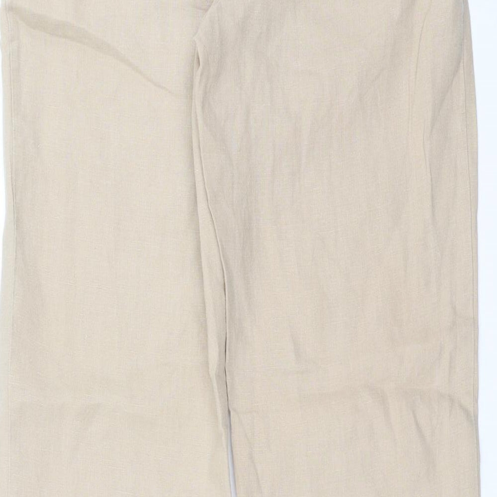 NEXT Womens Beige   Trousers  Size 8 L30 in