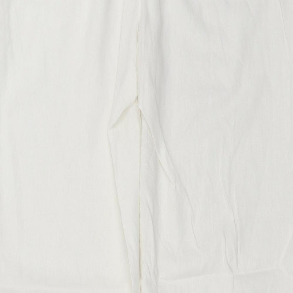 George Womens White   Trousers  Size 10 L28 in