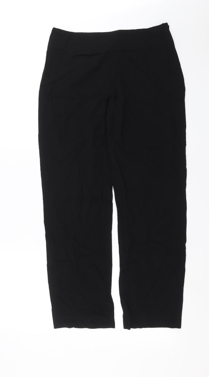 Kaliko Womens Black Trousers Size 10 L28 in