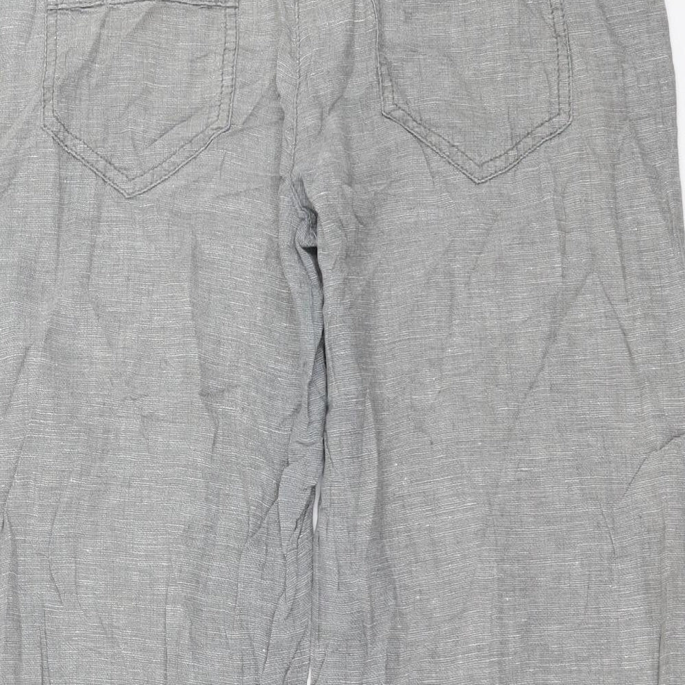 MANTARAY Womens Grey   Cropped Trousers Size 12 L22 in
