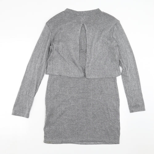 CAMEO ROSE Womens Grey Striped  Shift  Size 12