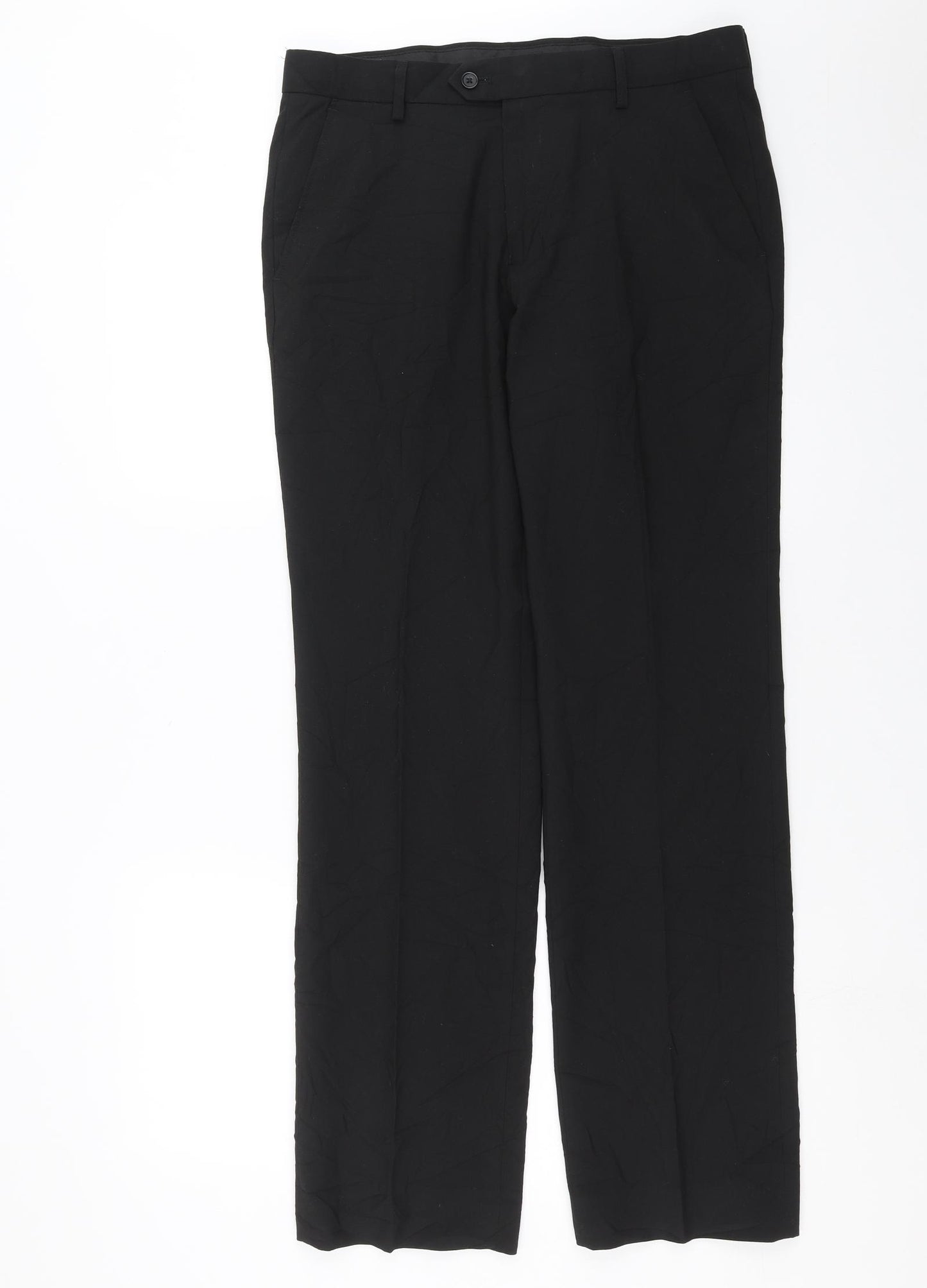 NEXT Mens Black   Trousers  Size 32 in L31 in