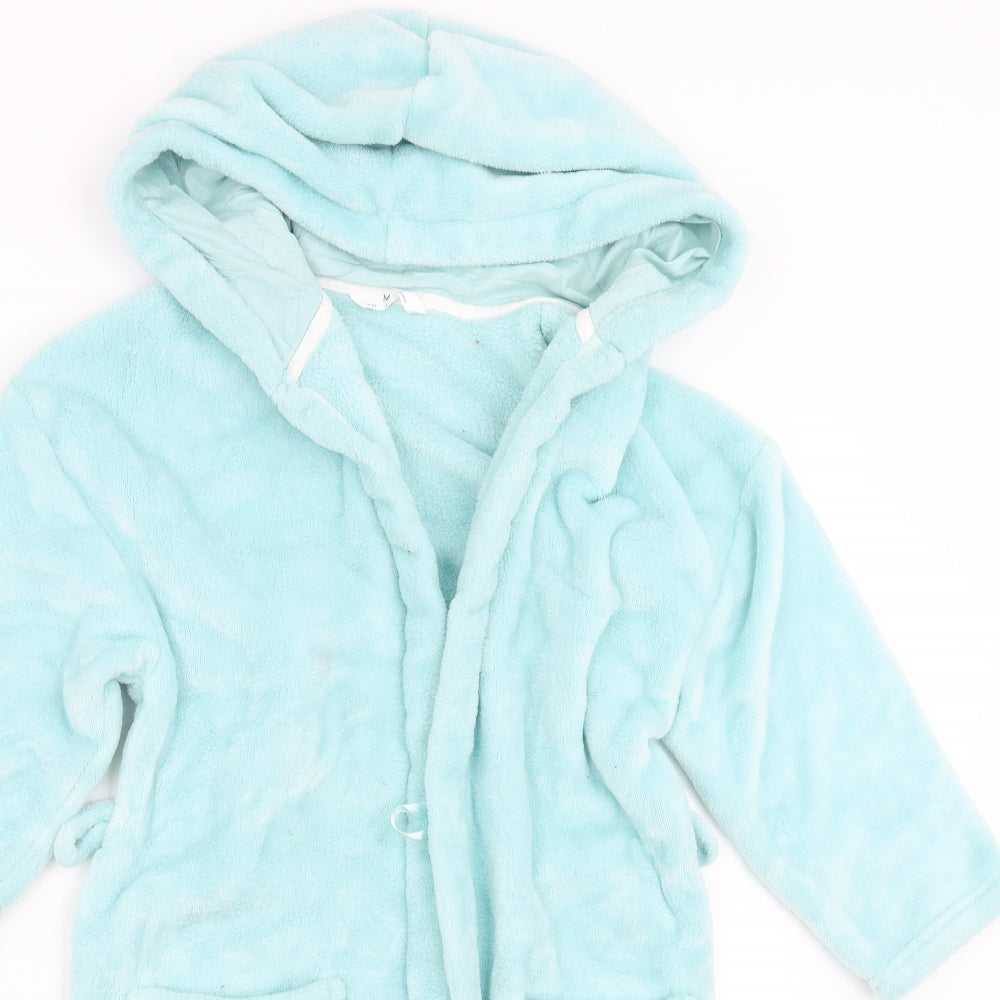 Marks and Spencer Girls Green Solid  Top Robe Size 7-8 Years