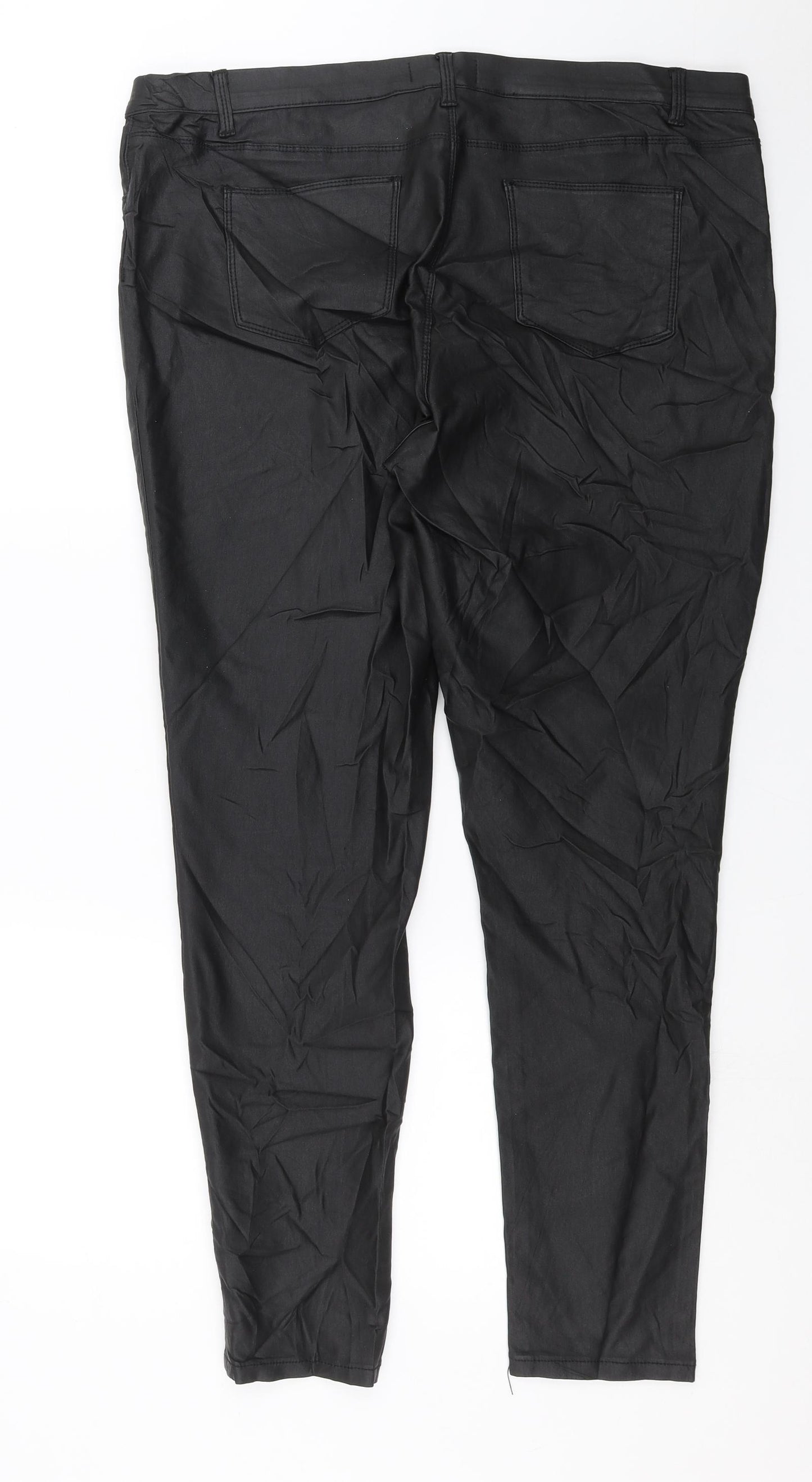 Peacocks Womens Black   Jegging Jeans Size 20 L29 in