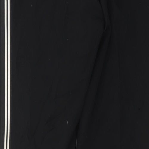 Marks and Spencer Womens Black   Trousers  Size 12 L28 in - side stripe detail