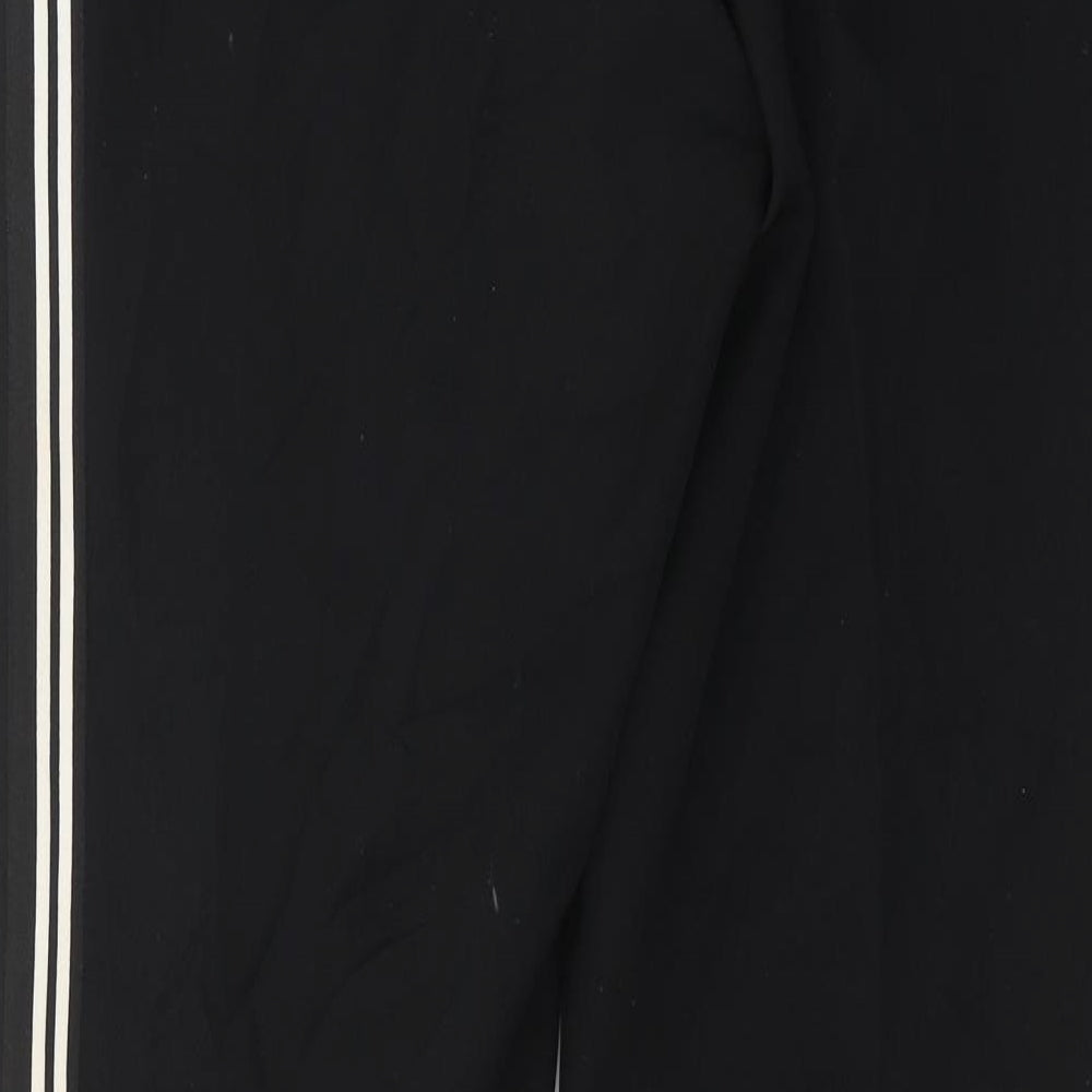 Marks and Spencer Womens Black   Trousers  Size 12 L28 in - side stripe detail