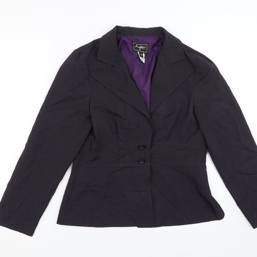 sweet suit Womens Purple Striped  Jacket Suit Jacket Size 8