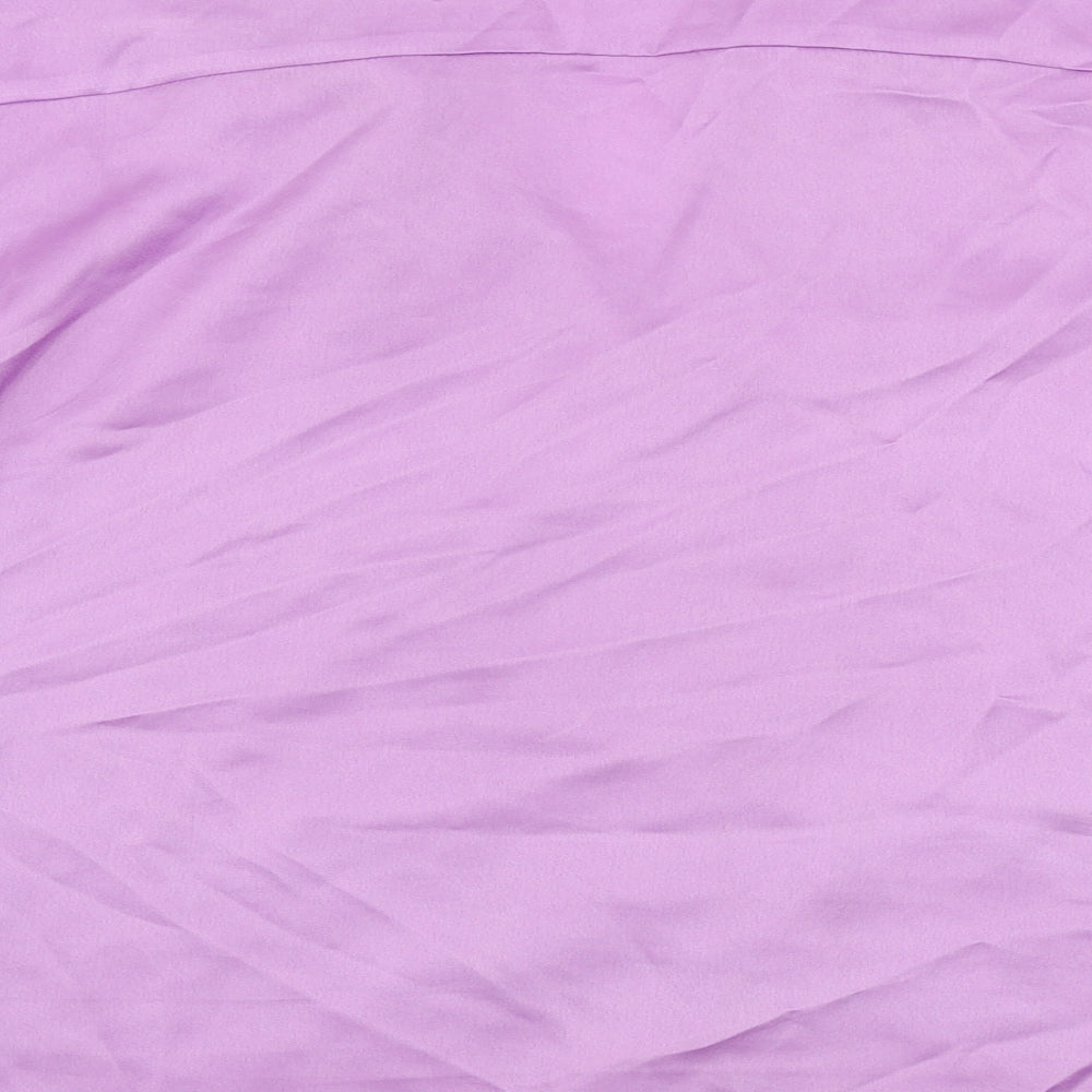 In the Style Womens Purple   Basic Button-Up Size 6