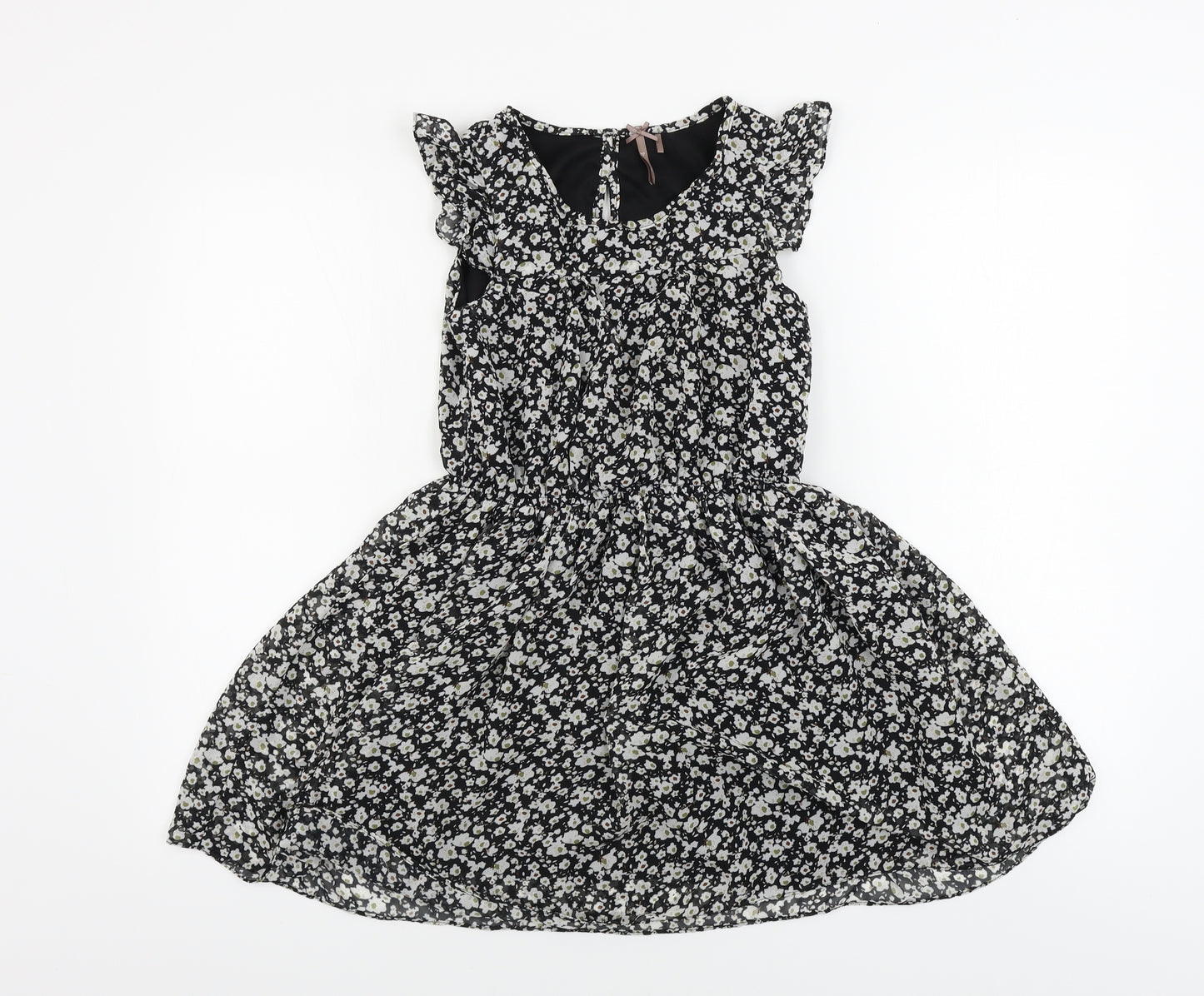 NEXT  Girls Grey Floral  A-Line  Size 9 Years
