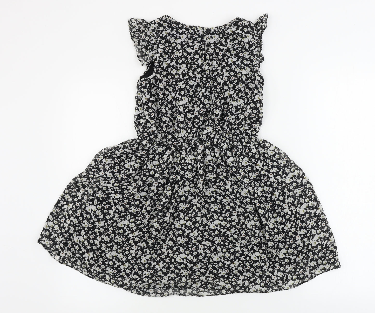NEXT  Girls Grey Floral  A-Line  Size 9 Years