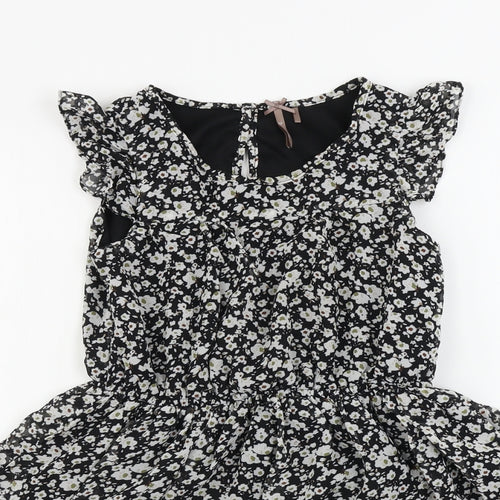 NEXT  Girls Grey Floral  A-Line  Size 9 Years