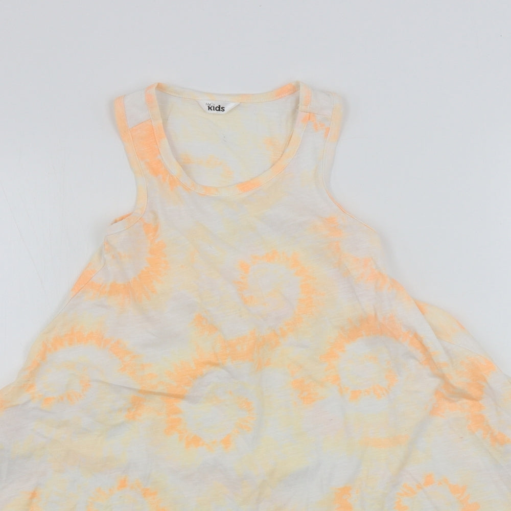 M&Co Girls White   A-Line  Size 8-9 Years