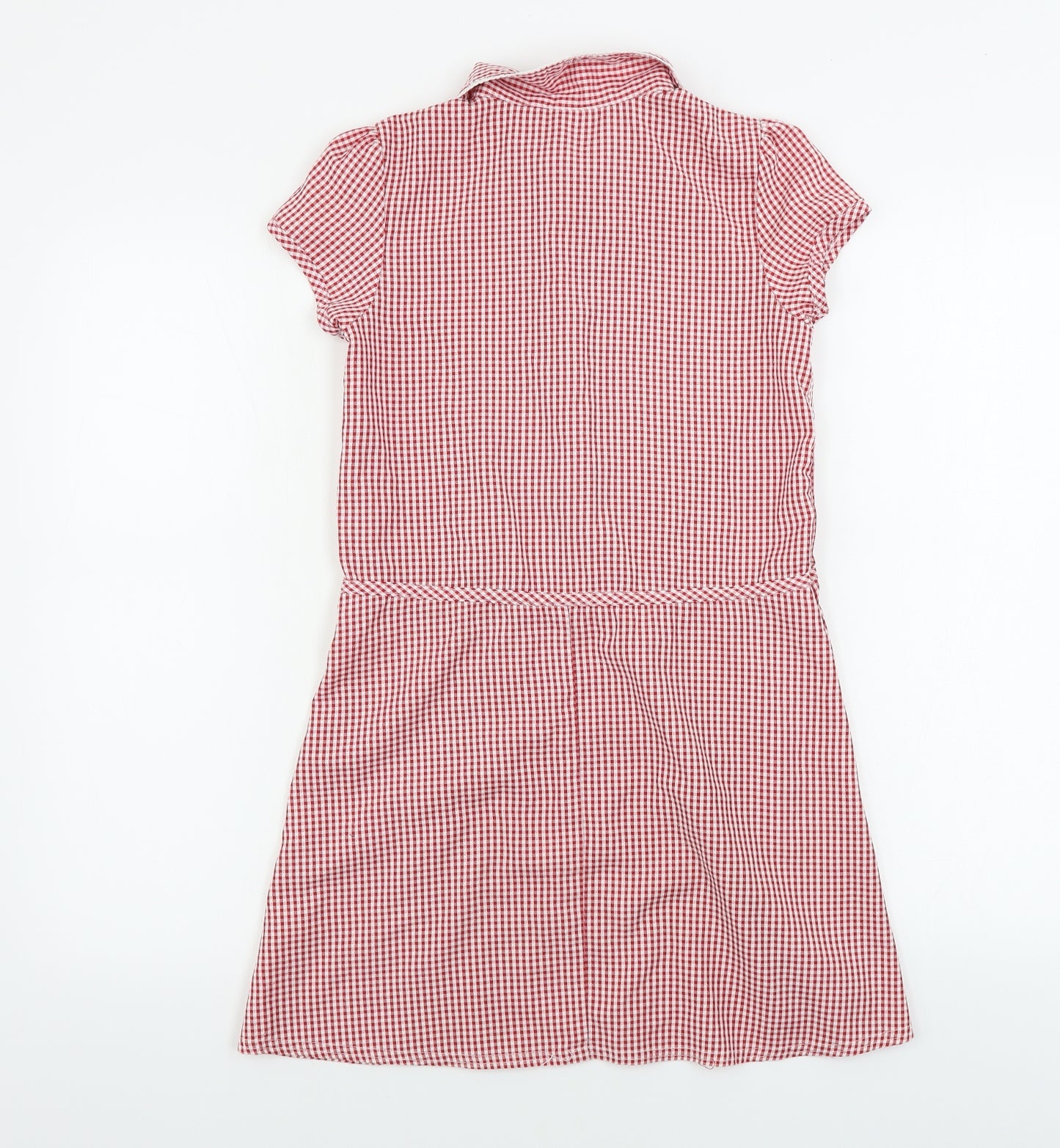 F&F  Girls Red Check  A-Line  Size 9-10 Years