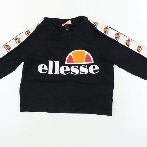ellesse Womens Black   Basic T-Shirt Size 8