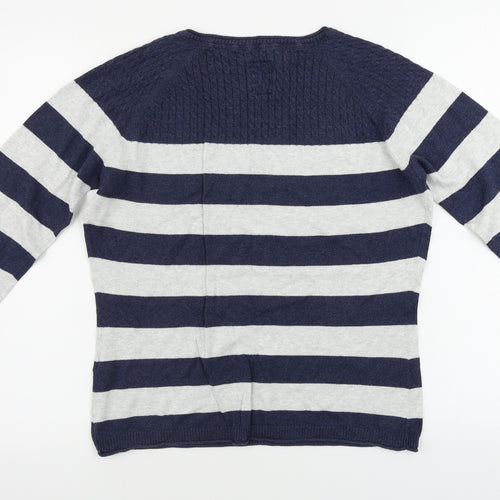 Mataray    Womens Blue Striped  Pullover Jumper Size 14