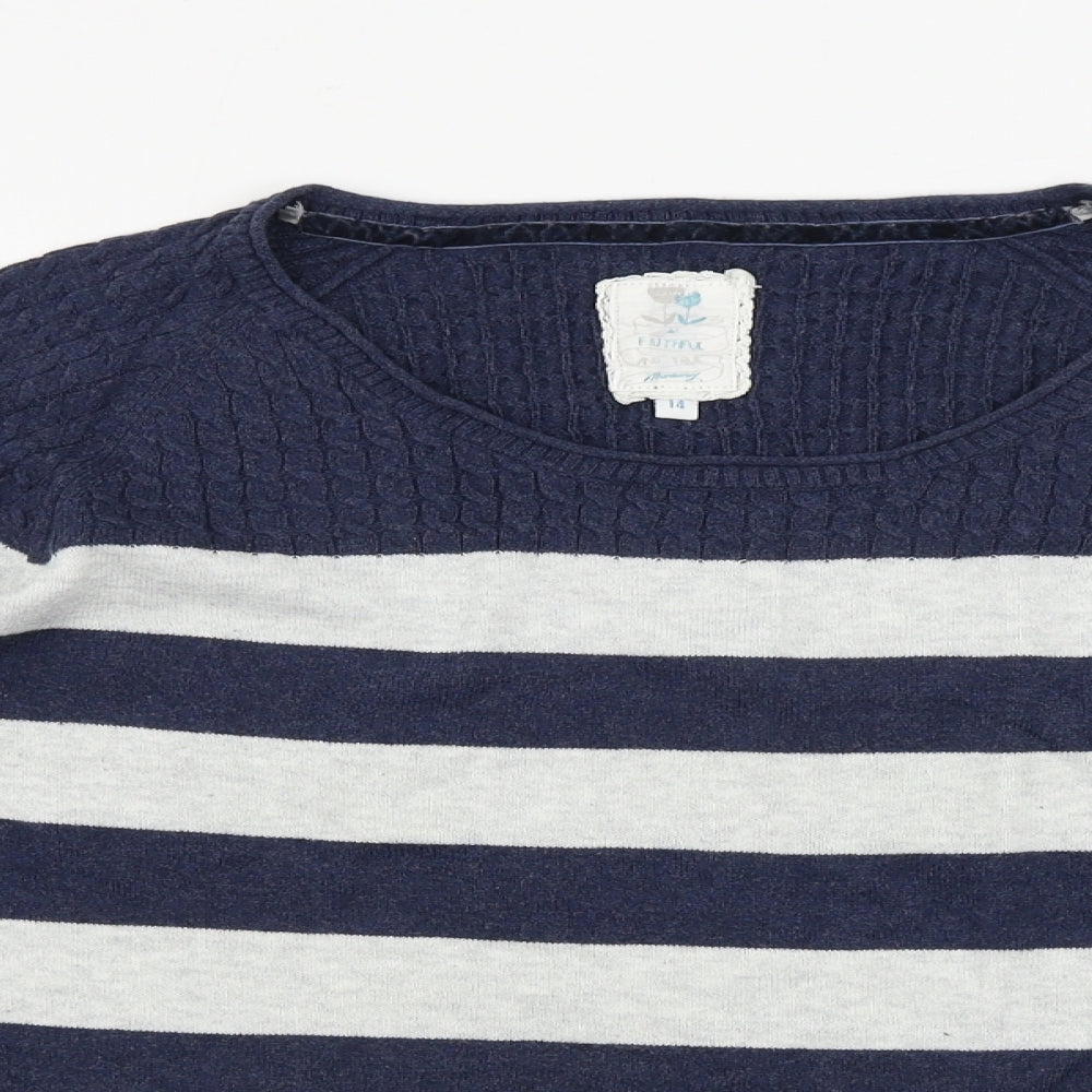 Mataray    Womens Blue Striped  Pullover Jumper Size 14