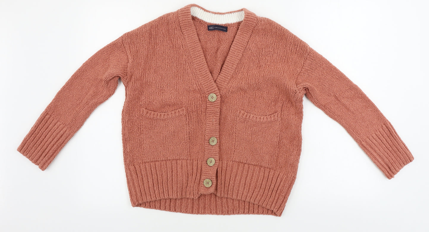 Marks and Spencer  Womens Pink   Cardigan Jumper Size S