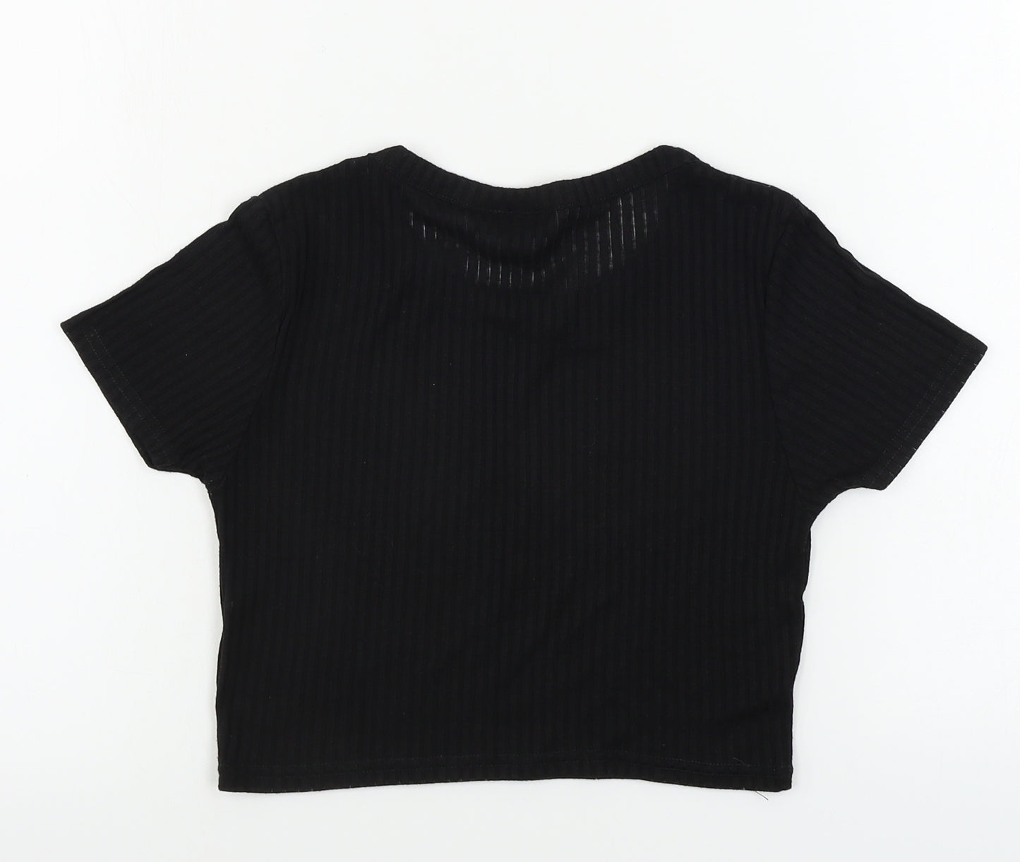 Topshop  Womens Black   Basic T-Shirt Size 8