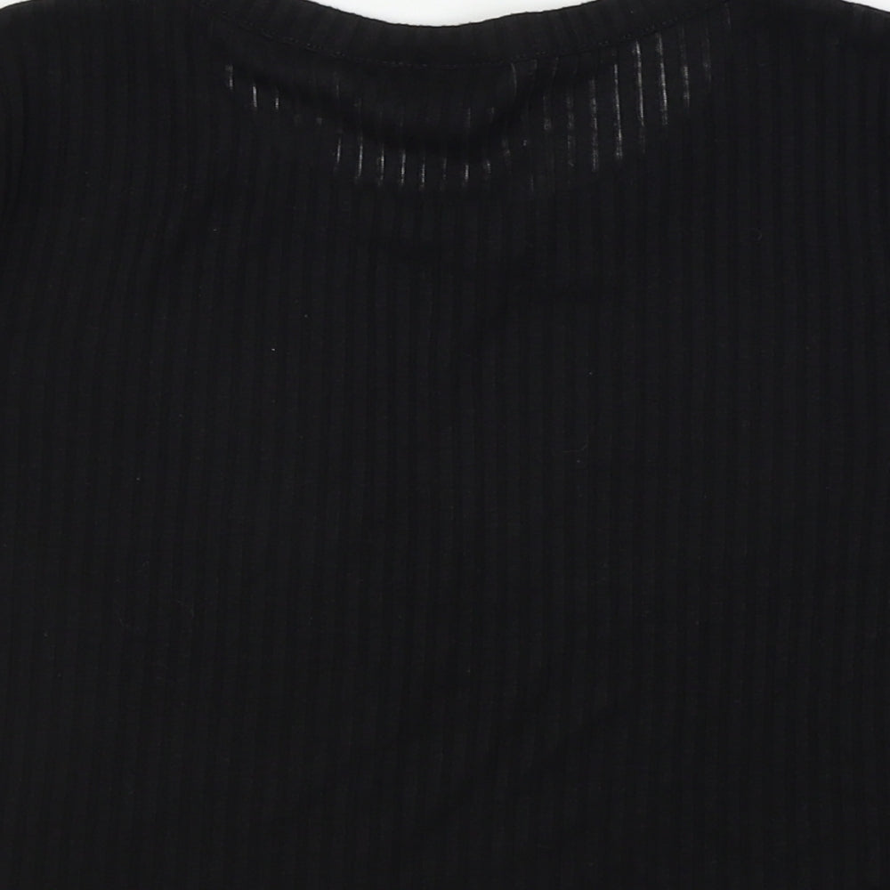 Topshop  Womens Black   Basic T-Shirt Size 8