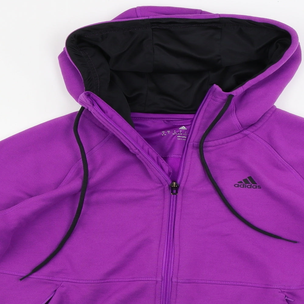 adidas  Womens Purple   Jacket Coat Size 10
