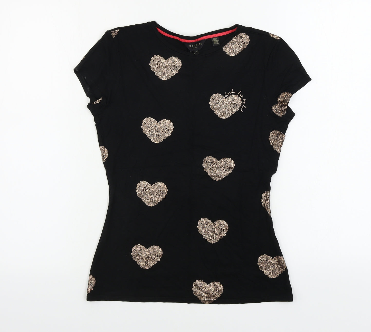Ted Baker  Womens Black   Basic T-Shirt Size XS