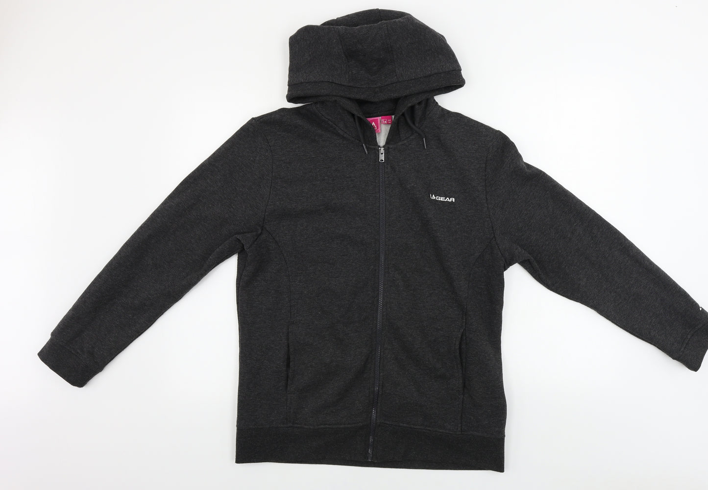 LA Gear Womens Grey   Full Zip Hoodie Size 14