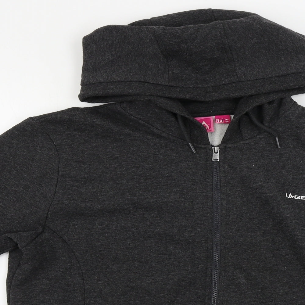 LA Gear Womens Grey   Full Zip Hoodie Size 14