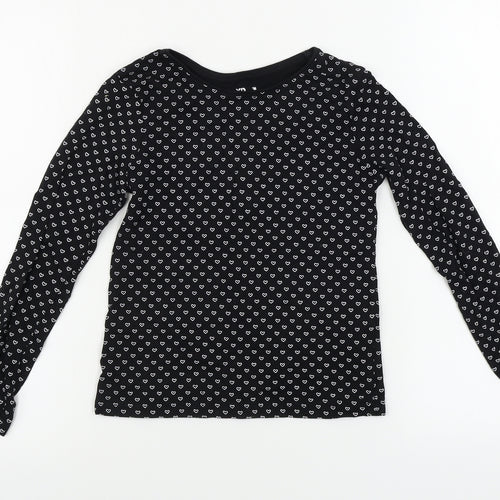 yd Girls Black   Basic T-Shirt Size 9-10 Years