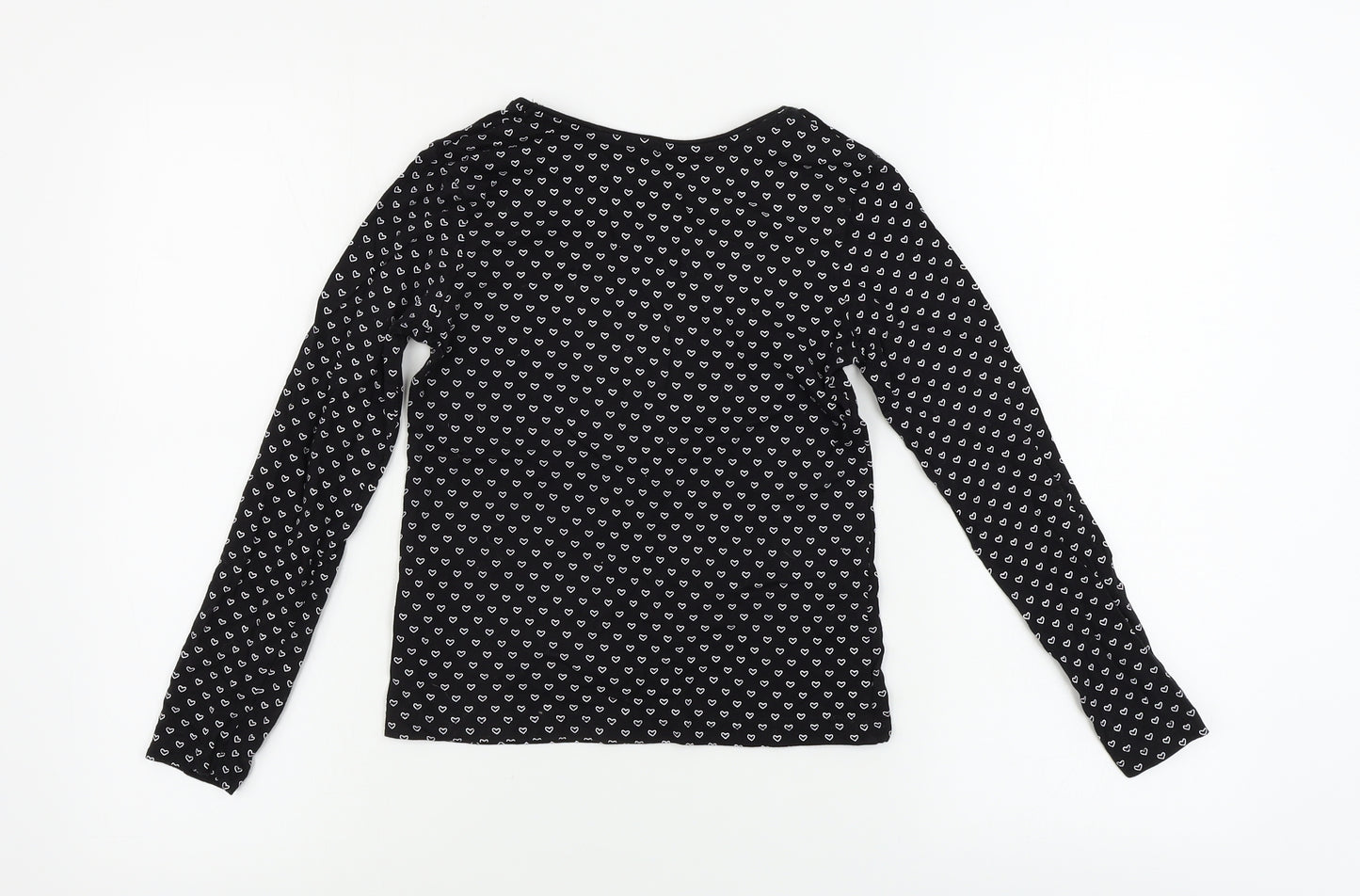 yd Girls Black   Basic T-Shirt Size 9-10 Years