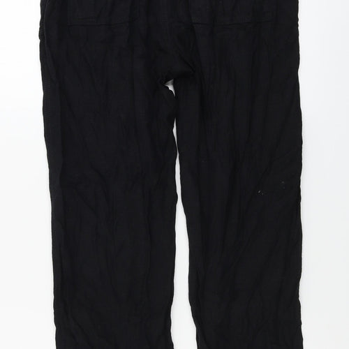 F&F  Womens Black Houndstooth  Trousers  Size 12 L26 in