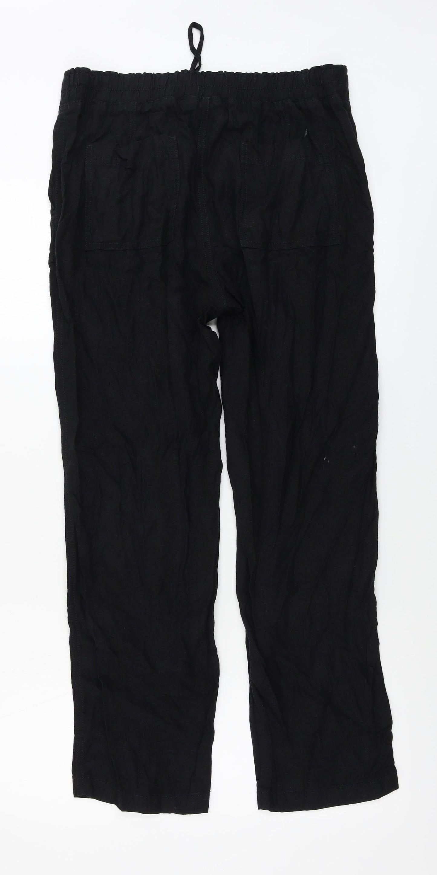 F&F  Womens Black Houndstooth  Trousers  Size 12 L26 in