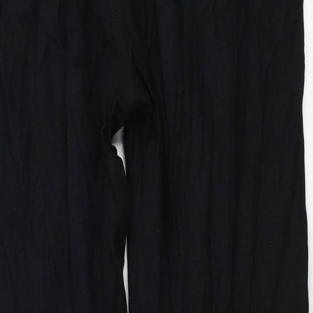F&F  Womens Black Houndstooth  Trousers  Size 12 L26 in