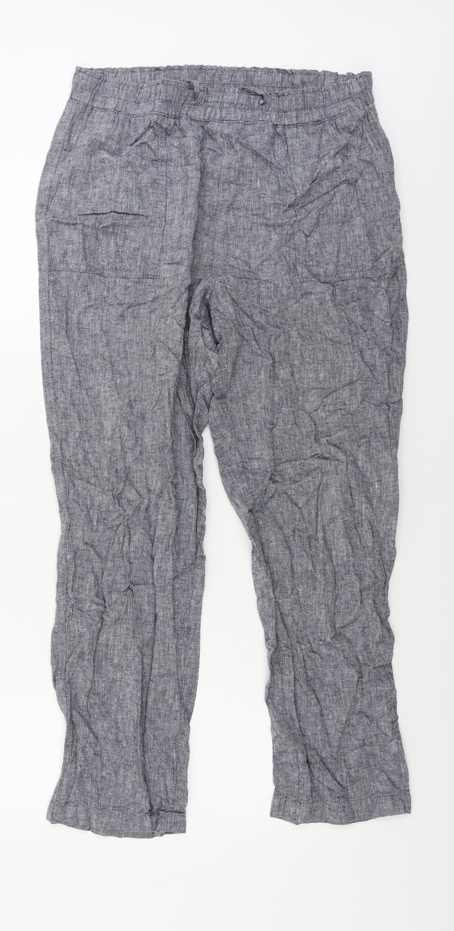 F&F  Womens Grey   Trousers  Size 12 L25 in