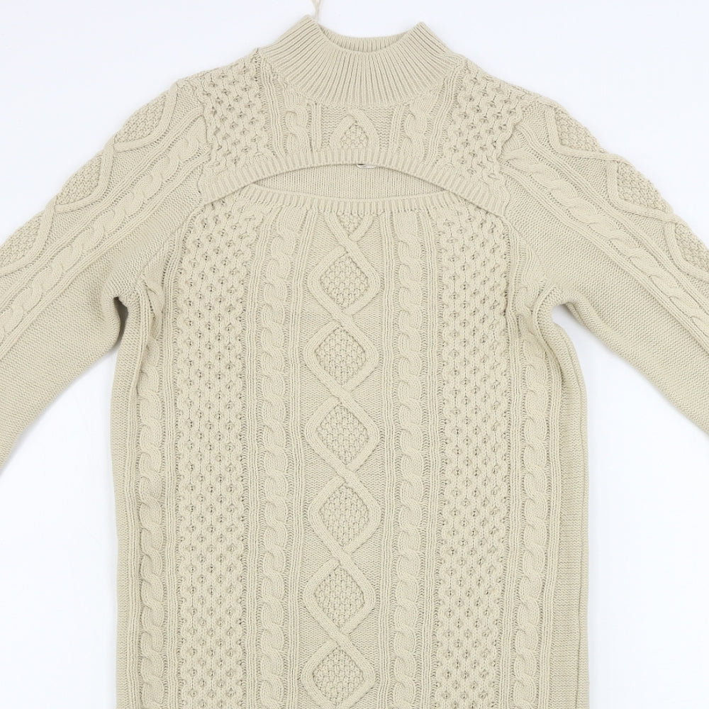 F&F  Womens Beige   Jumper Dress  Size 6