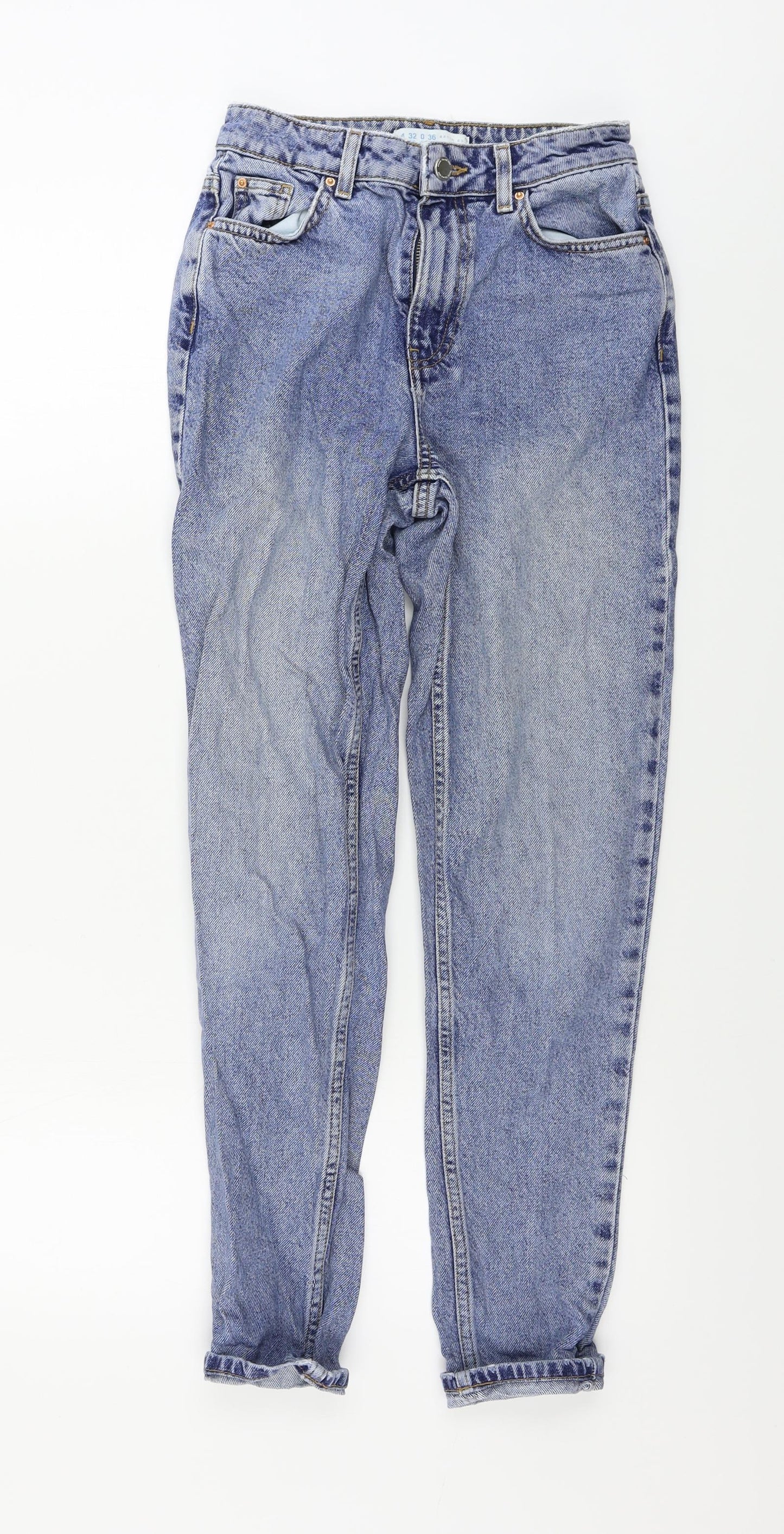 Primark  Womens Blue   Straight Jeans Size 4 L25 in