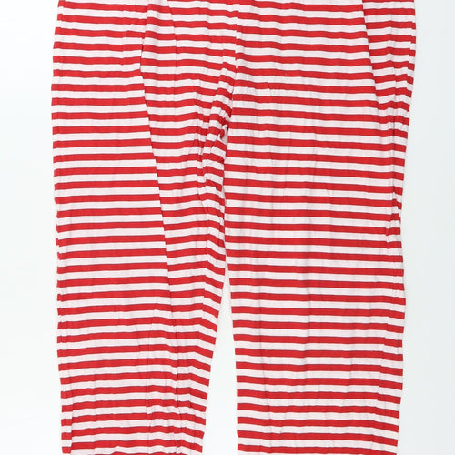 George  Mens Red Striped  Trousers  Size XL L29 in
