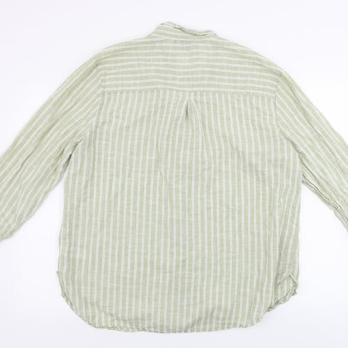 Primark  Womens Green Striped  Basic Button-Up Size 20