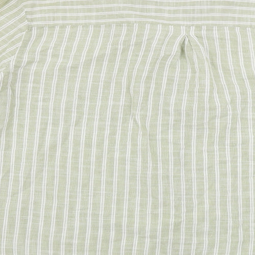 Primark  Womens Green Striped  Basic Button-Up Size 20