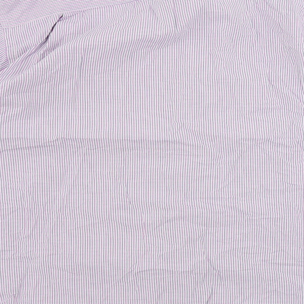 Marks and Spencer  Mens Purple Check   Button-Up Size XL