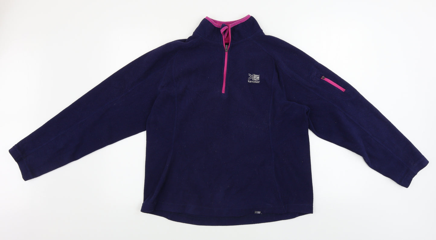 Karrimor  Womens Blue   Henley Jumper Size 14