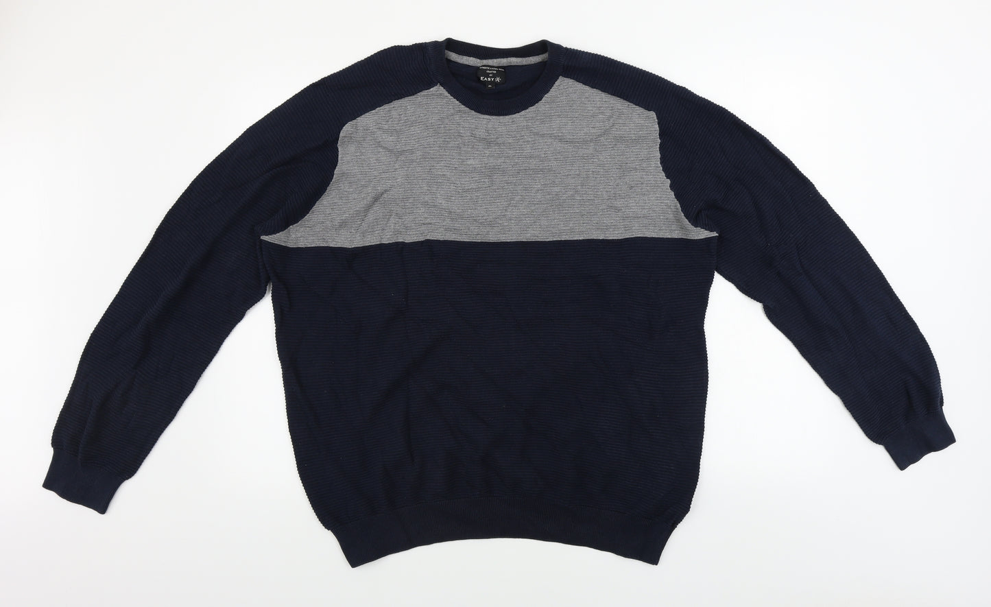 Easy  Mens Blue   Pullover Jumper Size XL