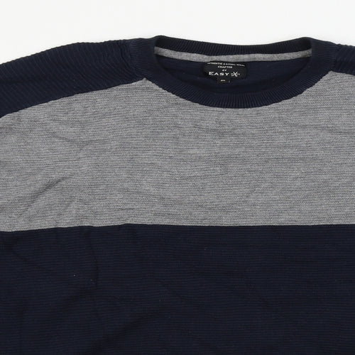 Easy  Mens Blue   Pullover Jumper Size XL
