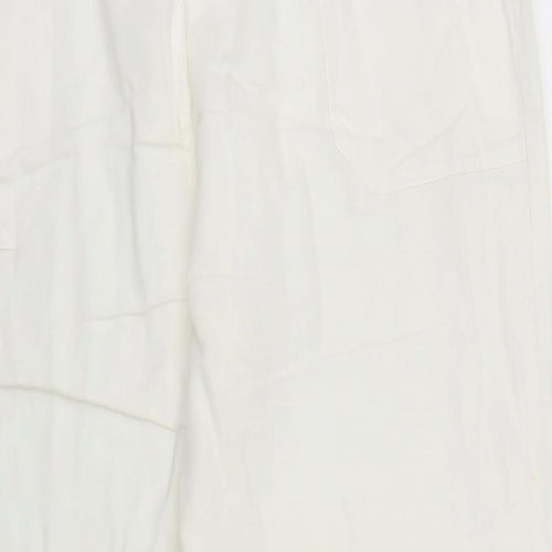 H&H Fashion Womens Ivory   Trousers  Size L L27 in