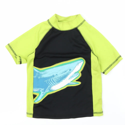 Jumping Beans Boys Black   Basic T-Shirt Size 5-6 Years