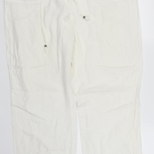 Papaya Womens White   Trousers  Size 16 L28 in